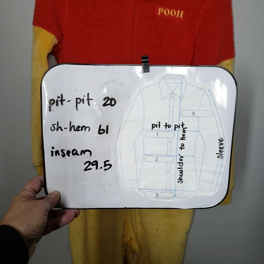 Winnie the Pooh sleeper onesie Pajamas size Medium - Picture 11 of 11